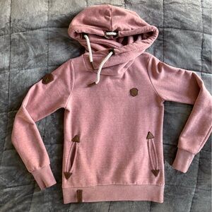 Naketano hoodie // pink // small